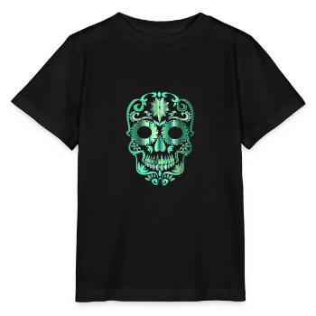 Skull - Stanley/Stella Kinder T-Shirt MINI CREATOR  - Schwarz - Vorne - Mikhail (115cm)