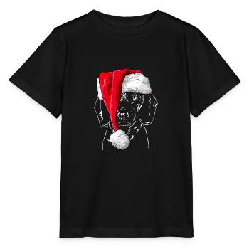 Santa BAVARIAN MOUNTAIN SWEAT DOG Noël - T-shirt bio MINI CREATOR Stanley/Stella Enfant - noir - Devant - Mikhail (115cm)