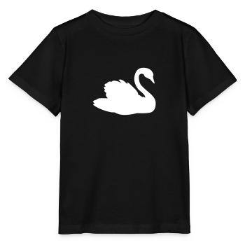 Schwan - Stanley/Stella Kinder T-Shirt MINI CREATOR  - Schwarz - Vorne - Mikhail (115cm)