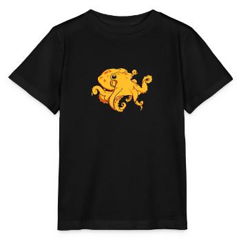 Krake - Stanley/Stella Kinder T-Shirt MINI CREATOR  - Schwarz - Vorne - Mikhail (115cm)
