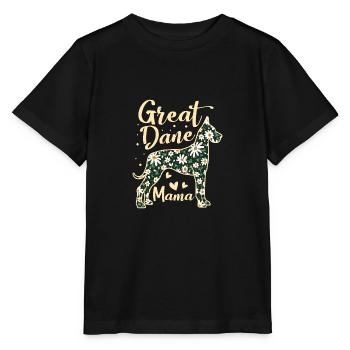 Deutsche Dogge Mama Mama Oma Tier Haustier Hund Liebhaber - Stanley/Stella Kinder T-Shirt MINI CREATOR  - Schwarz - Vorne - Mikhail (115cm)