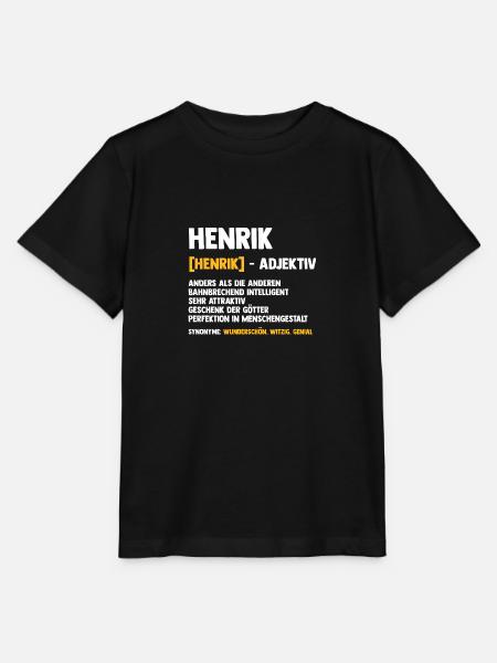 Henrik - Stanley/Stella Kinder T-Shirt MINI CREATOR  - Schwarz