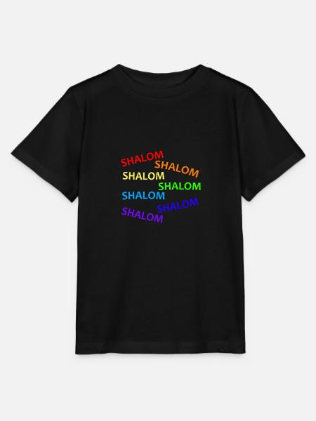 SHALOM RAINBOW WATERFALL - Geschenkidee - Stanley/Stella Kinder T-Shirt MINI CREATOR - Schwarz