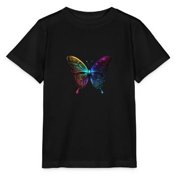 PRETTY BUTTERFLY - Stanley/Stella MINI CREATOR Kids’ T-Shirt - black - Front - Mikhail (115cm)
