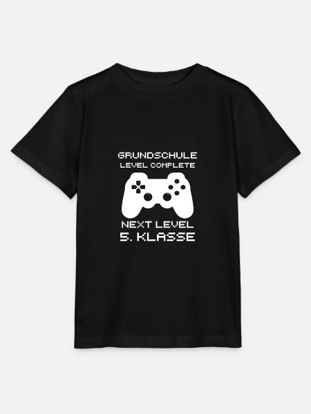 Grundschule Level Complete - Stanley/Stella Kinder T-Shirt MINI CREATOR - Schwarz