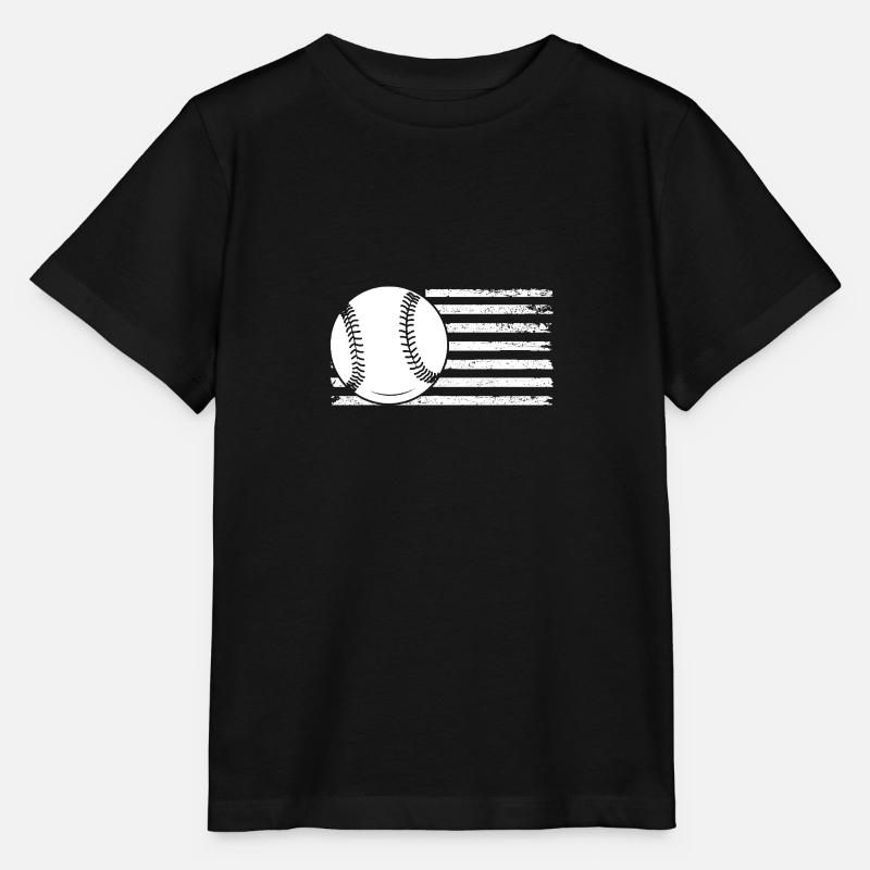 Joueur de baseball Baseball - T-shirt bio MINI CREATOR Stanley/Stella Enfant - noir