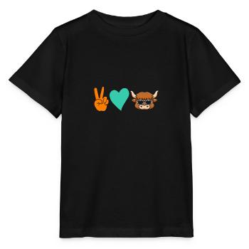 Bovins de buffle Bœufs - T-shirt bio MINI CREATOR Stanley/Stella Enfant - noir - Devant - Mikhail (115cm)