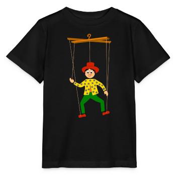 marionnettes - T-shirt bio MINI CREATOR Stanley/Stella Enfant - noir - Devant - Mikhail (115cm)