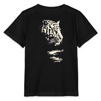 Jungle de tigres sauvages - T-shirt bio MINI CREATOR Stanley/Stella Enfant - noir - Devant - Mikhail (115cm)