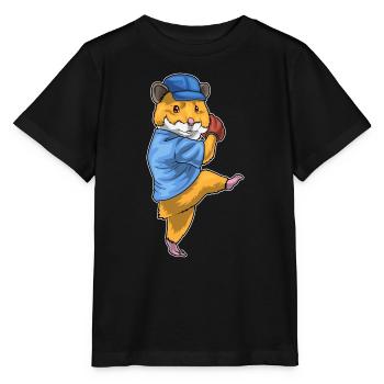 Hamster Baseball Gant de Baseball - T-shirt bio MINI CREATOR Stanley/Stella Enfant - noir - Devant - Mikhail (115cm)