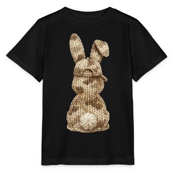 Bunny from Behind Camouflage Cap Cap Camouflage - Stanley/Stella MINI CREATOR Kids’ T-Shirt - black - Front - Mikhail (115cm)