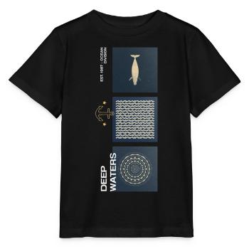 Deep Waters Trio - Stanley/Stella Kinder T-Shirt MINI CREATOR  - Schwarz - Vorne - Mikhail (115cm)