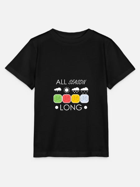 ALL SEASON LONG fahrrad - Stanley/Stella Kinder T-Shirt MINI CREATOR - Schwarz