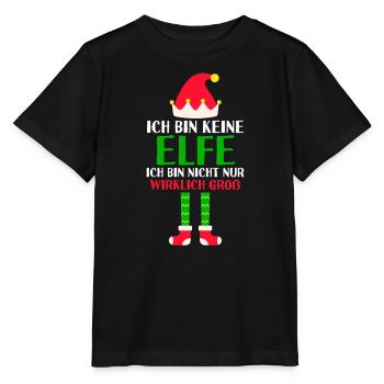 Weihnachten Elfe Elfen Geschenk - Stanley/Stella Kinder T-Shirt MINI CREATOR  - Schwarz - Vorne - Mikhail (115cm)
