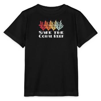 Sécuriser le récif corallien - T-shirt bio MINI CREATOR Stanley/Stella Enfant - noir - Devant - Mikhail (115cm)