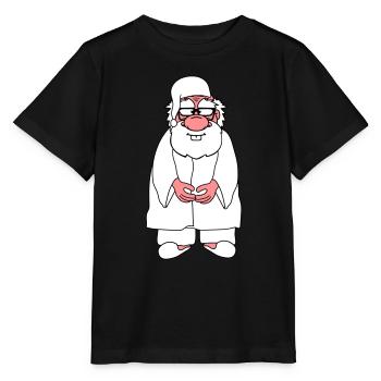 opa alt grossvater schlafanzug mantel muetze muede - Stanley/Stella Kinder T-Shirt MINI CREATOR  - Schwarz - Vorne - Mikhail (115cm)