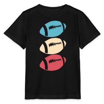 American Football American Vector Pride - T-shirt bio MINI CREATOR Stanley/Stella Enfant - noir - Devant - Mikhail (115cm)