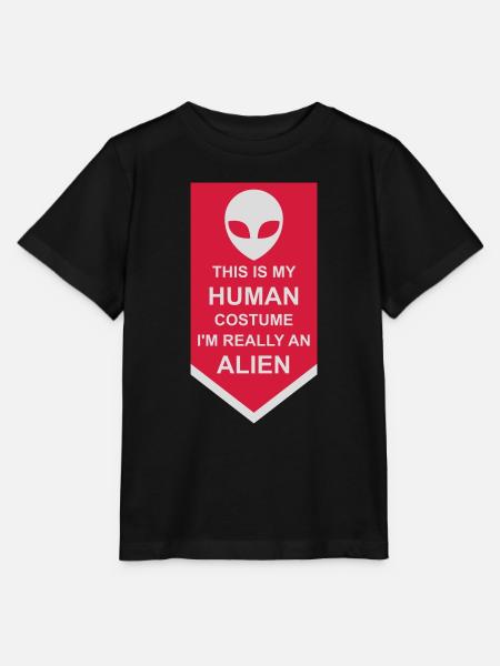 human costume alien Zitat - Stanley/Stella Kinder T-Shirt MINI CREATOR - Schwarz