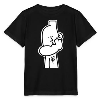 Deck oben - Stanley/Stella Kinder T-Shirt MINI CREATOR  - Schwarz - Vorne - Mikhail (115cm)
