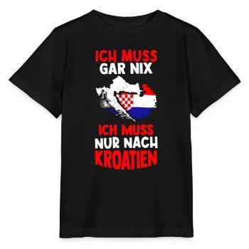 Kroatien Sommerferien Urlaub Sommerurlaub Sonne Ur - Stanley/Stella Kinder T-Shirt MINI CREATOR  - Schwarz - Vorne - Mikhail (115cm)