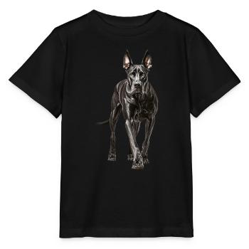 Deutsche Dogge - Stanley/Stella Kinder T-Shirt MINI CREATOR  - Schwarz - Vorne - Mikhail (115cm)