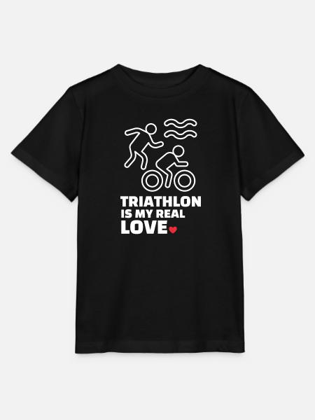 Ich Liebe Triathlon - Stanley/Stella Kinder T-Shirt MINI CREATOR - Schwarz
