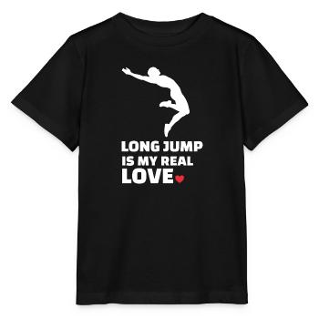 Ich Liebe Weitsprung - Stanley/Stella Kinder T-Shirt MINI CREATOR  - Schwarz - Vorne - Mikhail (115cm)