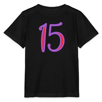 15. 15 JAHRE. 15-JÄHRIGES JUBILÄUM. 15-JÄHRIGES JUBILÄUM. - Stanley/Stella Kinder T-Shirt MINI CREATOR  - Schwarz - Vorne - Mikhail (115cm)