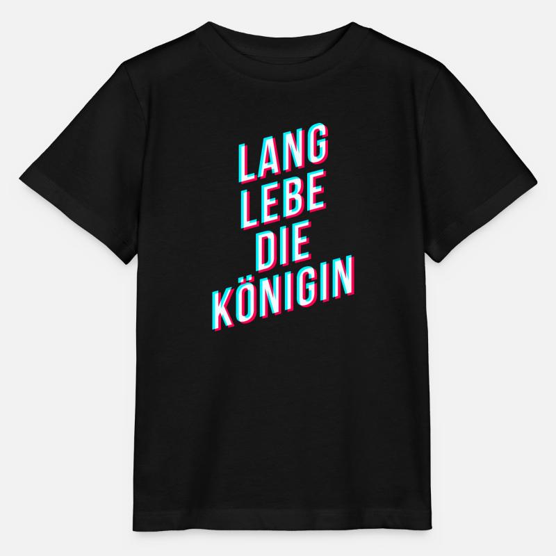 lang lebe die königin - Tik Tok Style - Stanley/Stella Kinder T-Shirt MINI CREATOR  - Schwarz
