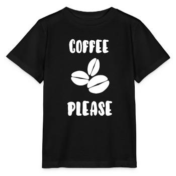 Kaffee bitte - Stanley/Stella Kinder T-Shirt MINI CREATOR  - Schwarz - Vorne - Mikhail (115cm)