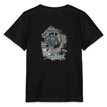 barbers shop - Stanley/Stella MINI CREATOR Kids’ T-Shirt - black - Front - Mikhail (115cm)