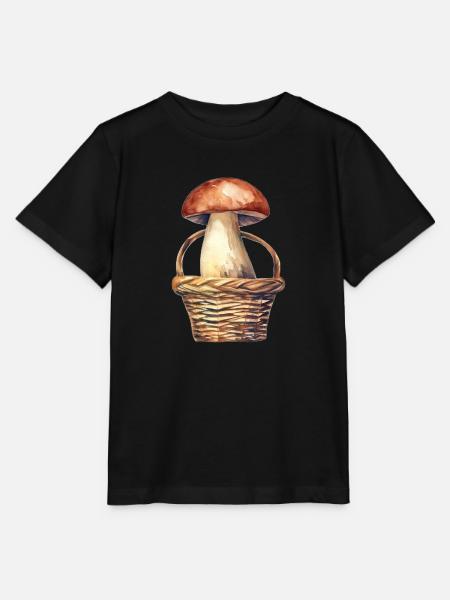 Großer Pilz - Stanley/Stella Kinder T-Shirt MINI CREATOR  - Schwarz