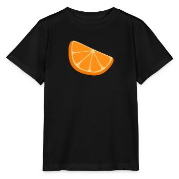 tranche d’orange - T-shirt bio MINI CREATOR Stanley/Stella Enfant - noir - Devant - Mikhail (115cm)