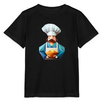 Origami-Koch - Stanley/Stella Kinder T-Shirt MINI CREATOR  - Schwarz - Vorne - Mikhail (115cm)