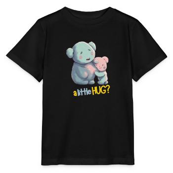 A LITTLE HUG? - Stanley/Stella MINI CREATOR Kids’ T-Shirt - black - Front - Mikhail (115cm)