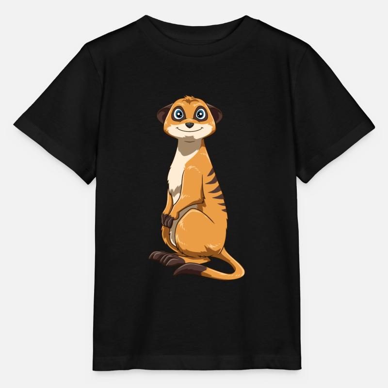 Erdmännchen für einen Erdmännchen Liebhaber - Stanley/Stella Kinder T-Shirt MINI CREATOR - Schwarz