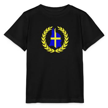 svensk krigare - Stanley/Stella Kinder T-Shirt MINI CREATOR  - Schwarz - Vorne - Mikhail (115cm)