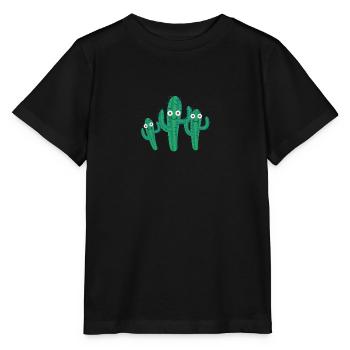 Cactus Family,Mexico,Cacti, Family - Stanley/Stella MINI CREATOR Kids’ T-Shirt - black - Front - Mikhail (115cm)