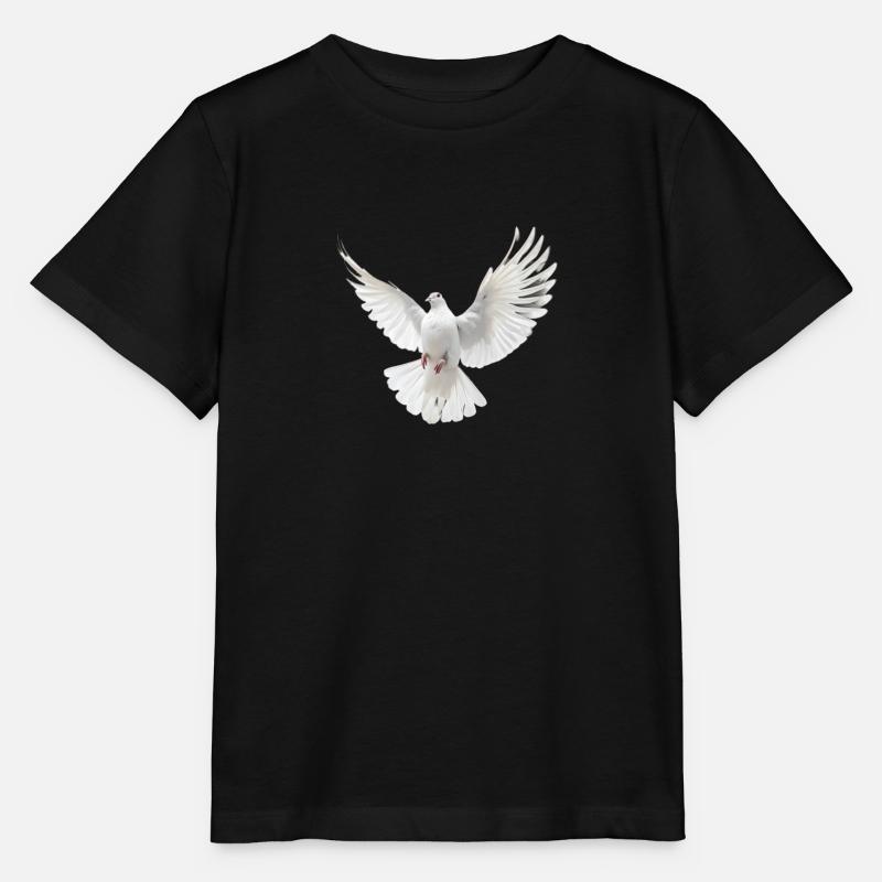 Colombe blanche - T-shirt bio MINI CREATOR Stanley/Stella Enfant - noir