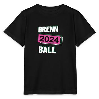 Brennball 2024 Brennballerin Brennballspielerin - Stanley/Stella Kinder T-Shirt MINI CREATOR  - Schwarz - Vorne - Mikhail (115cm)