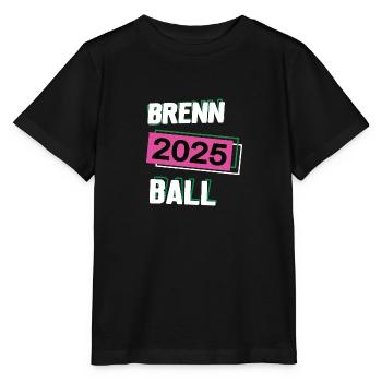 Brennball 2025 Brennballerin Brennballspielerin - Stanley/Stella Kinder T-Shirt MINI CREATOR  - Schwarz - Vorne - Mikhail (115cm)