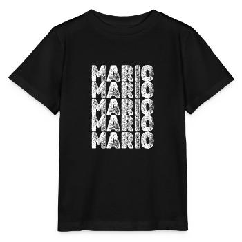 Held Mario - Stanley/Stella Kinder T-Shirt MINI CREATOR  - Schwarz - Vorne - Mikhail (115cm)