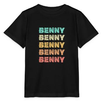 First name Benny - Stanley/Stella MINI CREATOR Kids’ T-Shirt - black - Front - Mikhail (115cm)