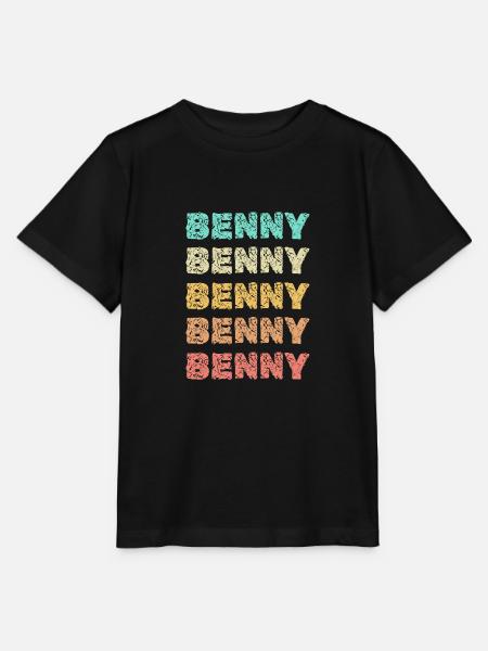 Vorname Benny - Stanley/Stella Kinder T-Shirt MINI CREATOR - Schwarz