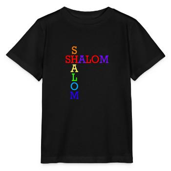 SHALOM ARC EN CIEL CROISES - T-shirt bio MINI CREATOR Stanley/Stella Enfant - noir - Devant - Mikhail (115cm)