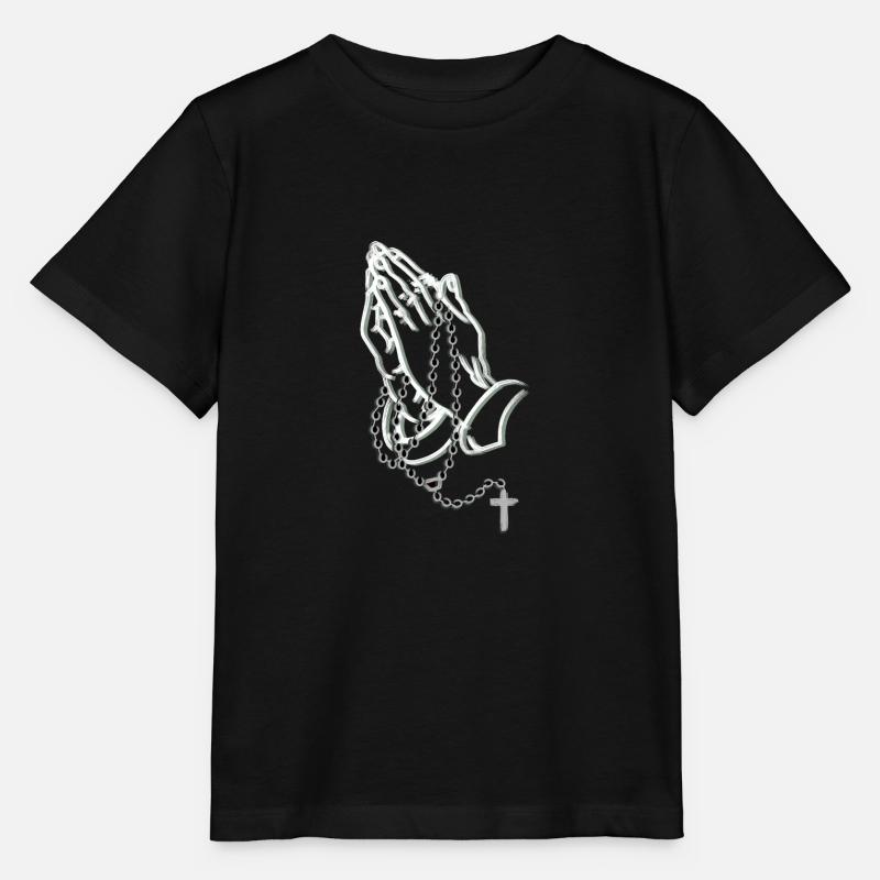 Mains en l’air - T-shirt bio MINI CREATOR Stanley/Stella Enfant - noir
