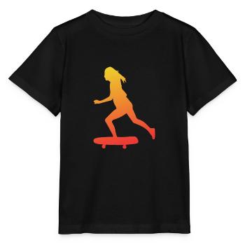 Skate Girl Skateboard Skateboarding Filles - T-shirt bio MINI CREATOR Stanley/Stella Enfant - noir - Devant - Mikhail (115cm)