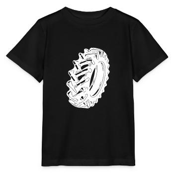 Énorme pneu pour les fans de sport et de tracteur - T-shirt bio MINI CREATOR Stanley/Stella Enfant - noir - Devant - Mikhail (115cm)