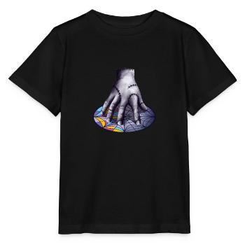Main de zombie sur la fenêtre d’Ophelia Hall - T-shirt bio MINI CREATOR Stanley/Stella Enfant - noir - Devant - Mikhail (115cm)