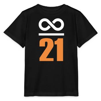 Infini de 21 millions de Bitcoin - T-shirt bio MINI CREATOR Stanley/Stella Enfant - noir - Devant - Mikhail (115cm)